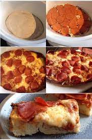 Crock Pot Pizza Recipe Crock Pot Pizza Recipes Crockpot Recipes Slow Cooker