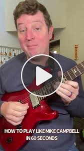 how to play guitar like Mike Campbell in one minute Tom Petty created by Roger  Tomlin with Roger Tomlin's original sound