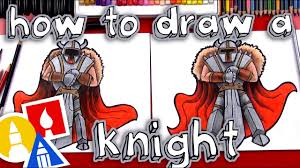 Finish the drawing by thickening the outer outline and adding some details. How To Draw A Knight Youtube