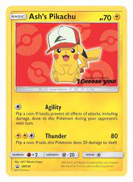 Pokemon Tcg Promo Limited Edition Ash S Pikachu Electrify Participating Retailers Pokemon Group In 2021 Pokemon Pokemon Tcg Rare Pokemon Cards