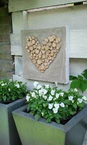 Creatief Met Berkenboomschijfjes Selbermachen Beton Zement Kunst Zaun Dekorationen