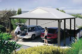 Pitched roof 2 on 12 enclosed building available in 30', 35', 40' widths. Carports Designed To Suit Your Home