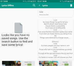 What's the use of saving it? Offline Lyrics Apps For Android