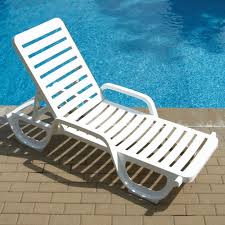 Grosfillex Bahia Quality Resin Chaise White Pool Chaise Lounge Discount Outdoor Furniture Pallet Furniture Outdoor