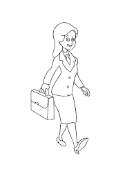 Business Woman Coloring Pages Best Place To Color