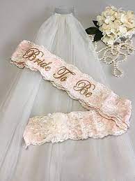 Bachelorette Sash And Veil Set Lace Bride By Laurenlashdesignsllc Bridal Shower Sash Bridal Shower Gifts For Bride Bride Shower