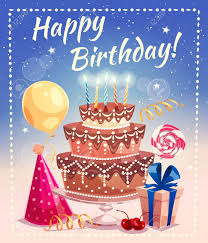 Wishing to be there when you blow 100 candles for your birthday cake. Happy Birthday Greeting Card With Big Cake Candles Gift Box Tied Royalty Free Cliparts Vectors And Stock Illustration Image 68111614