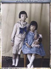 Nippon Graph Auguste Leon 1857 1942 For Albert Kahn Vintage Children Vintage Portraits Color Photography