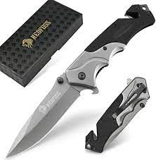 Nedfoss Folding Knife 3 In 1 Outdoor Knife Made Of Hardness 56 57 Hrc Stainless Steel And G10 Handle As A Pocket Knife Survival Knife Is Sharp Practical Gifts For Men Amazon De Sports