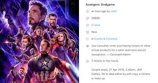 Endgame is a chinese comedy, crime, movie (2021). Avengers Endgame Tickets Are Going For 500 On Carousell
