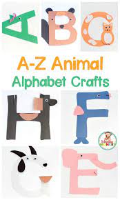 Easy A Z Alphabet Crafts With Animal Themes Alphabet Preschool Letter A Crafts Alphabet Crafts