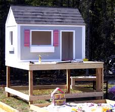 Backyard playhouse plans are something that maybe you should have in your house if you really want to make your kids in the house really always feels happy every day. Build A Simple Playhouse Deck Ana White