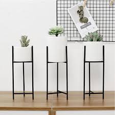Us 11 04 Black Metal Rack Ceramic Succulent Plant Pot Flower Planter Garden Home Decor Decorative Hardware Hardware Accessories From Tools Industrial Sci Coffee Shop Decor Ceramic Plant Pots Ceramic Flowers