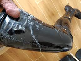 弄脏了啦自慰射精手套长靴高跟过膝靴cd sissy crossdresser