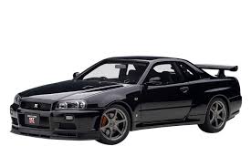 Amazon.com: Autoart Nissan Skyline GT-R (R34) V-Spec II RHD (Right Hand  Drive) Black Pearl 118 Model Car : Toys & Games