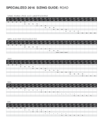 specialized frame size chart 2018 damnxgood com