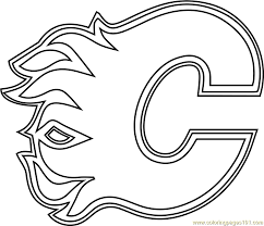 It's easy to make a rainbow of colored flames using common household chemicals. Calgary Flames Logo Coloring Page For Kids Free Nhl Printable Coloring Pages Online For Kids Coloringpages101 Com Coloring Pages For Kids