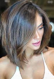 Welcome Here To See The Gorgeous Styles Of Long Bob Hairstyles For Different Face Shapes Especially The Wome Hair Styles Thick Hair Styles Brunette Hair Color