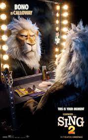 Meet New Characters Voiced By Bono Letitia Wright Eric Andre And More In The Sing 2 Trailer In 2021 Animated Movie Posters Cartoon Movies Sing Movie