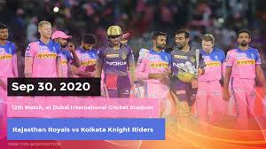 Both teams are in desperate need of a win. Match Preview Today Cricket Match Prediction Rajasthan Royals Vs Kolkata Knight Riders Ipl T20 2020 12th Match Who Will Win Playing Xi Dream11 Fantasy Cricket Tips Pitch Report On Sep 30