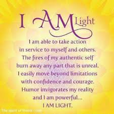 I Am Light Affirmaties Motiverende Citaten Spiritualiteit