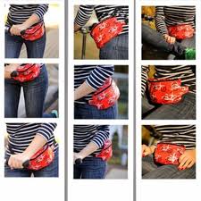 26 x 16 cm waist hip measures of the belt: Hip Bag Tutorial With Pattern Upcycle Sewing Diy Sewing Clothes Sewing Tutorials