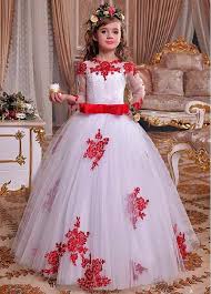 платья на выпускной 4 класс 10 11 лет купить 72 99 Attractive Tulle Lace Jewel Neckline Ball Gown Flower Girl Dresses With Lace Appliques Beadings Belt Bridesfamily Co Ball Gowns Flower Girl Dresses Wedding Dresses Simple