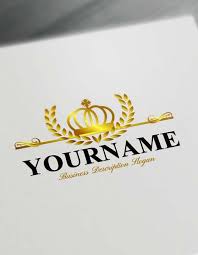 Royalty Crown King Logo Creator Free Logo Maker In 2020 Free Logo Creator Vintage Logo Design Free Logo
