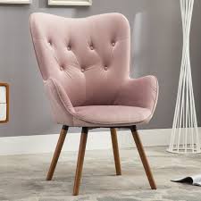 Roundhill Doarnin Contemporary Silky Velvet Tufted Button Back Accent Chair White Walmart Com Comfortable Furniture Accent Chairs Furniture