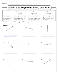 Points Line Segments Lines And Rays Kidspressmagazine Com Geometry Worksheets Angles Worksheet Segmentation