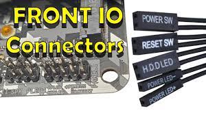 The connections are on/off switch, status led, & hdd led. Front Panel Connectors Explained Youtube
