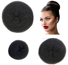 Stylish side hair bun for light brown hair. Amazon Com Styla Hair Donut Bun Maker 3 Piece Black Sponge Hair Bun Holder Small Medium Large Beauty