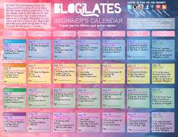 pop pilates for beginners calendar blogilates