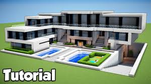Minecraft modern house map 1.12.2/1.11.2 for minecraft is a building map created by stevo. Minecraft How To Build A Large Modern House Tutorial 2018 Youtube