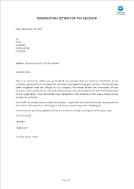 Below is how the letter is to be formatted. Kostenloses Sales Termination Letter