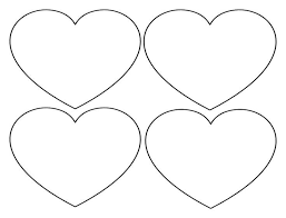 Printable Heart Shapes Tiny Small Medium Outlines Printable Heart Template Heart Template Heart Shapes Template