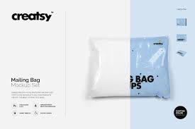Mailing Bag Mockup Set Bag Mockup Packaging Mockup Business Card Logo