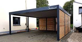 Carport Stahl Doppelcarport Regensburg Modern Stahlzart Carport Stahl Doppelcarport Carport