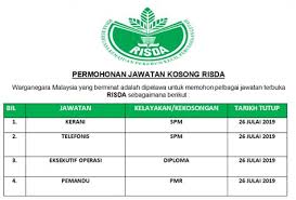 Jawatan kosong di bintulu port holdings berhad. Www Risda Gov My Jawatan Kosong 2019 Jawatan Kosong Pegawai Perkhidmatan Pendidikan Jawi Jika Anda Sedang Mencari Kerja Kosong 2019 Maka Anda Berada Di Laman Web Yang Betul Krung Ngu