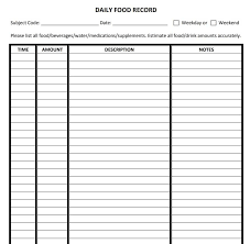 Food log template creative images. 37 Food Journal Diary Templates To Track Your Meals