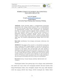 Bahasa rinengga adalah ragam bahasa jawa yang digunakan dalam pertemuan adat, tata cara budaya jawa,. Pdf Pembelajaran Gaya Bahasa Basa Rinengga Pada Siswa Kelas Viii