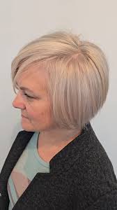 Went from all silver and grey to light blonde with a very full highlight  🖤🖤🖤 #hair #hairstylist