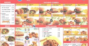 Menu Card Online Marry Brown Menu