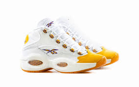 There's also a red and black kamikaze ii (debuted on the court by montrezl harrell earlier this month) that takes its cues from. Now Available Reebok Question Mid Yellow Toe Sneaker Shouts
