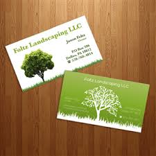 Many online business card printers allow you to print in a portrait layout rather than the traditional horizontal, landscape layout. Landscaping Business Cards 62 Custom Landscaping Business Card Designs
