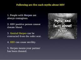 Herpes is a virus that is contracted through contact with the skin, not blood. Herpes Virus Aware