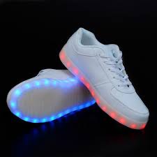 White Light Up Shoes Aesthentials