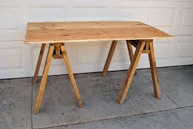 How To Build A Sawhorse Table Saw Horse Table Dining Table Design Sawhorse