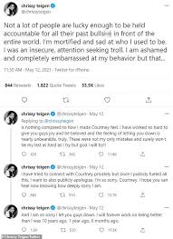Chrissy teigen apologizes for vicious past tweets: W5wudrqwtim08m