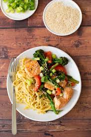 This indicates that the fish has cooked through. Salmon Stir Fry Easy 10 Minute Dinner Hint Of Healthy